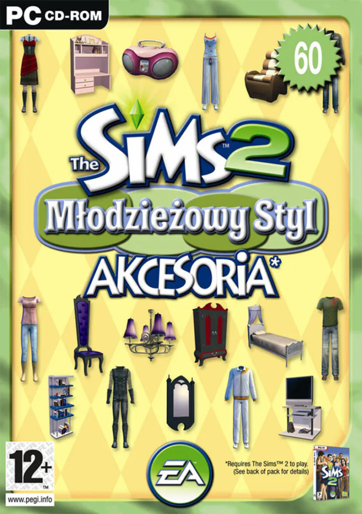 The Sims 2 Młodzieżowy styl Akcesoria